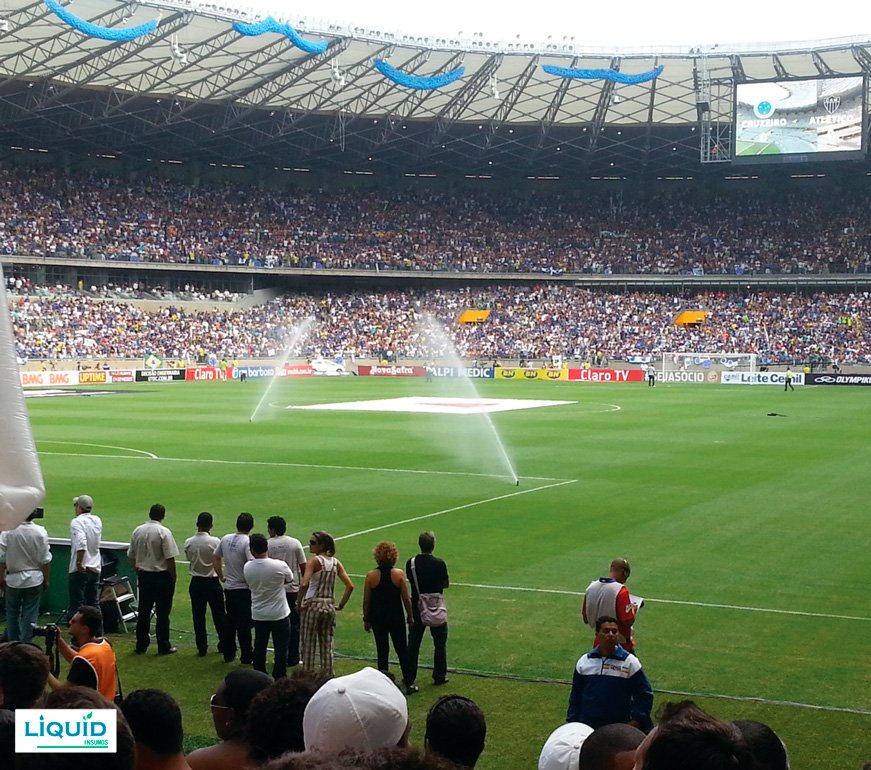 Aspersor Rain Bird Serie 8005 instalado en césped